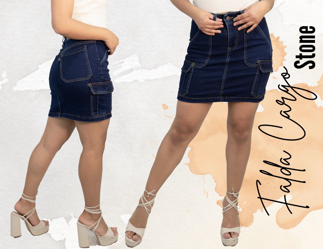 Falda cargo stone