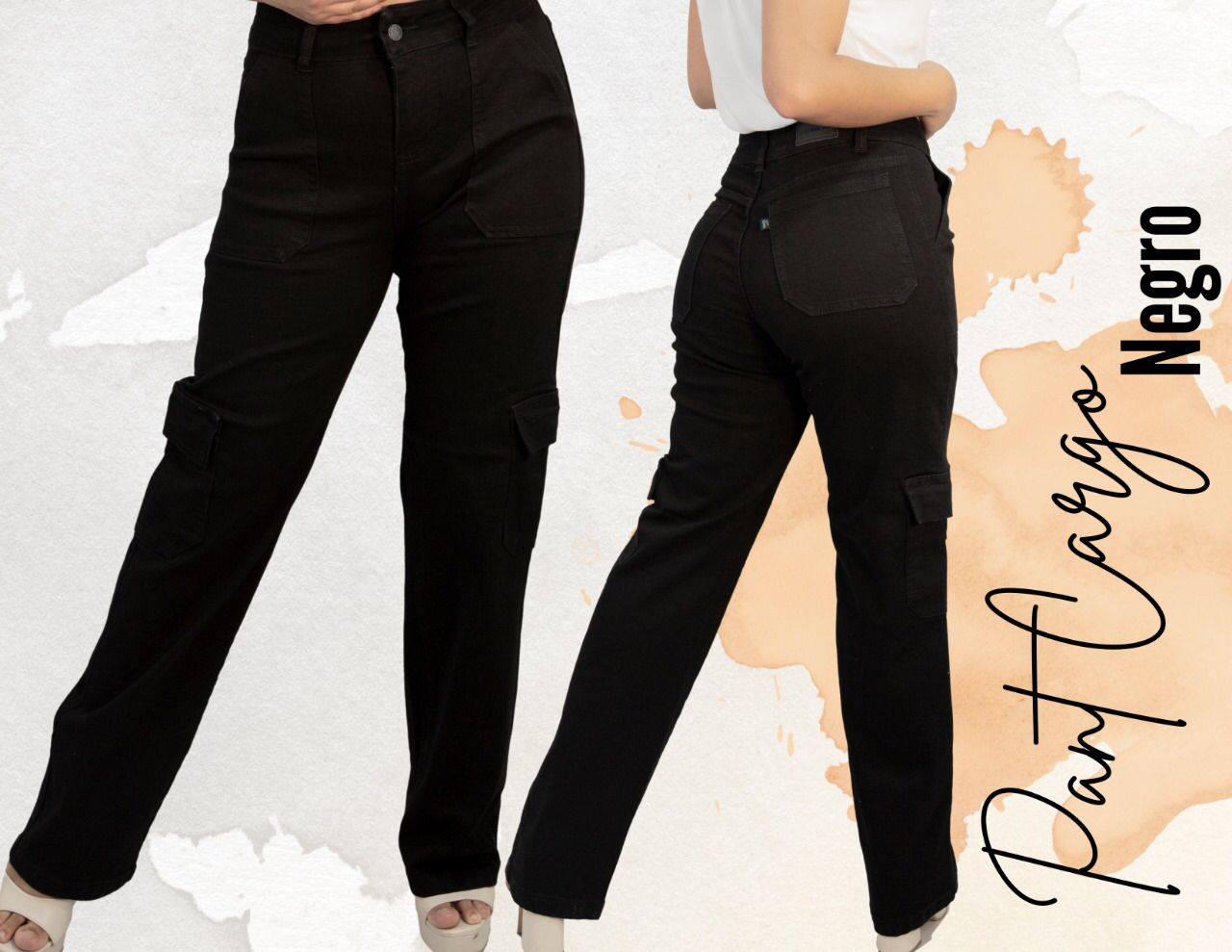 Pantalón cargo negro