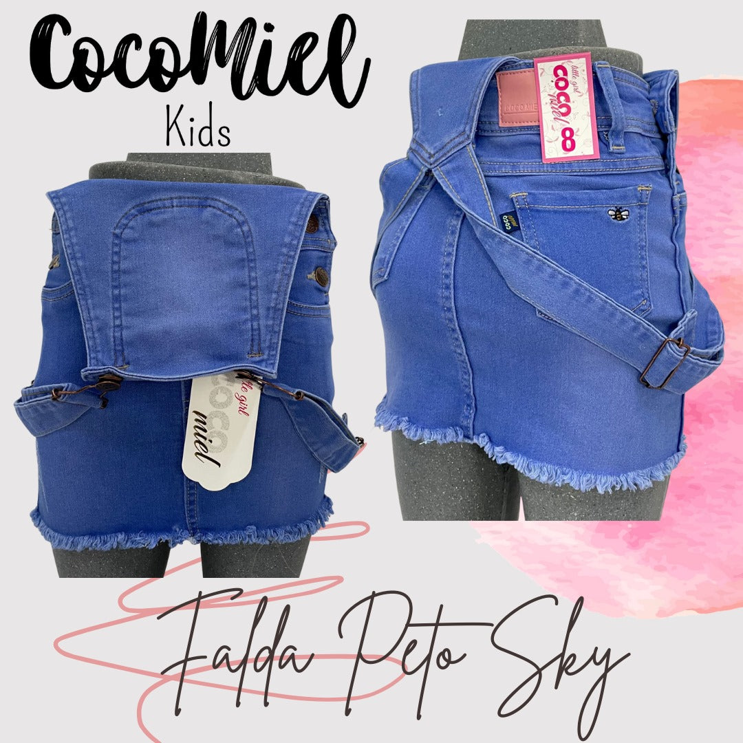 Niña falda peto sky