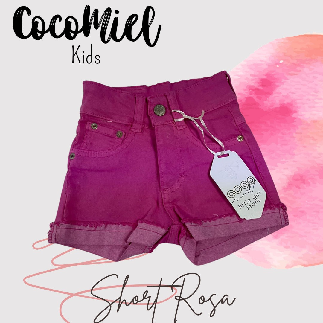 Niña short rosa