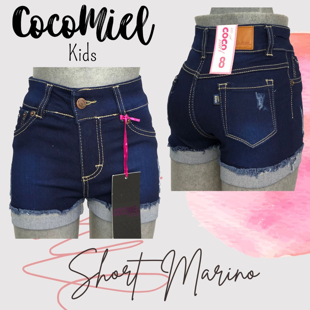 Niña short marino