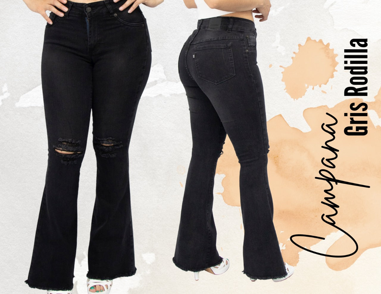 Campana gris rodilla