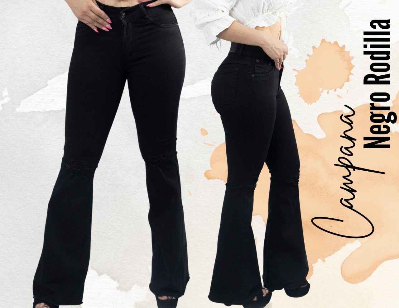 Campana negro rodilla