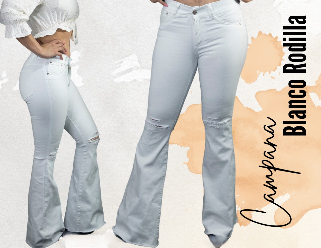 Campana blanco rodilla