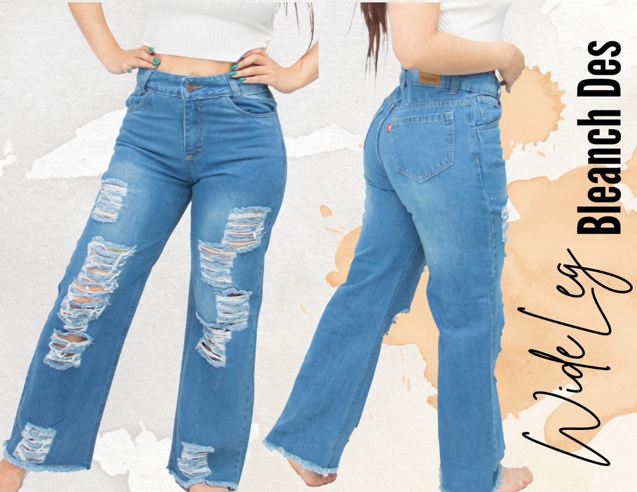 Wide leg bleanch des