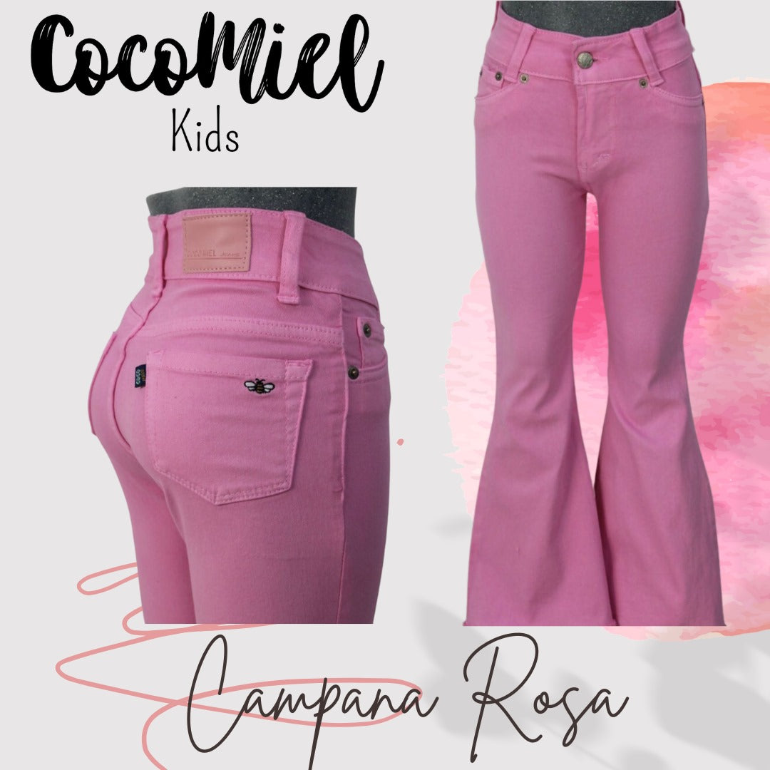 Niña campana rosa